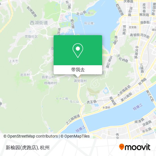 新榆园(虎跑店)地图