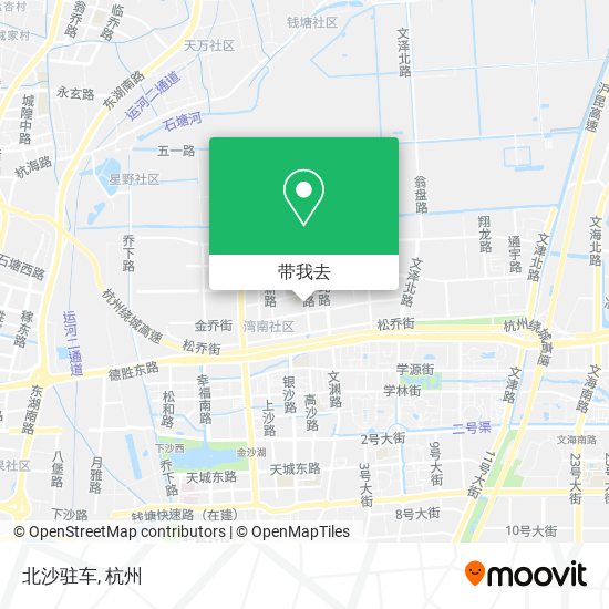 北沙驻车地图