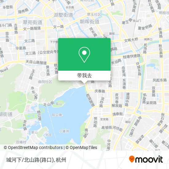 城河下/北山路(路口)地图