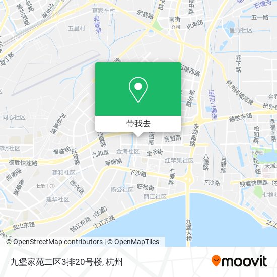 九堡家苑二区3排20号楼地图