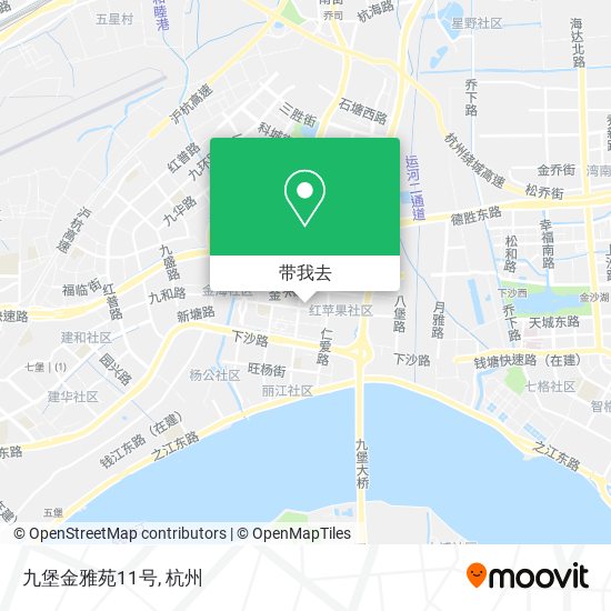 九堡金雅苑11号地图