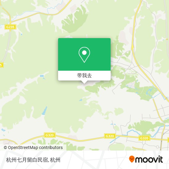 杭州七月留白民宿地图