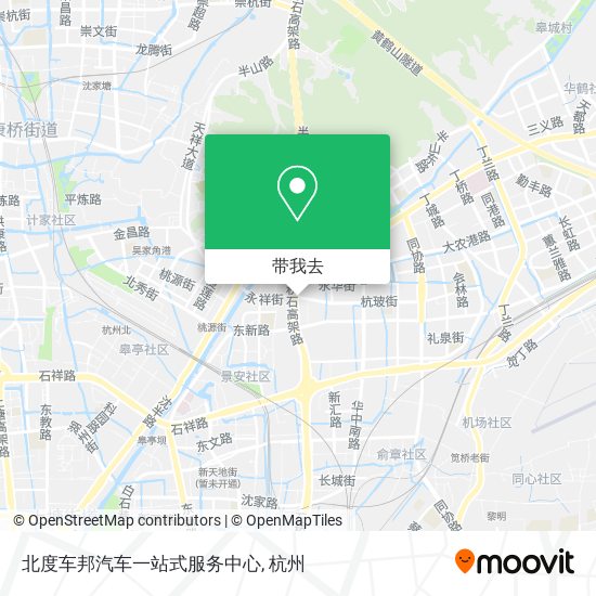 北度车邦汽车一站式服务中心地图