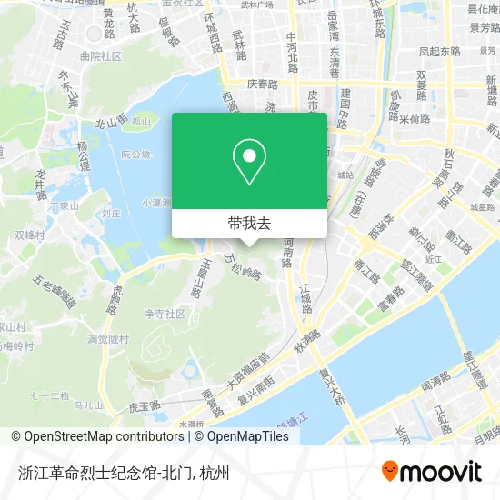 浙江革命烈士纪念馆-北门地图