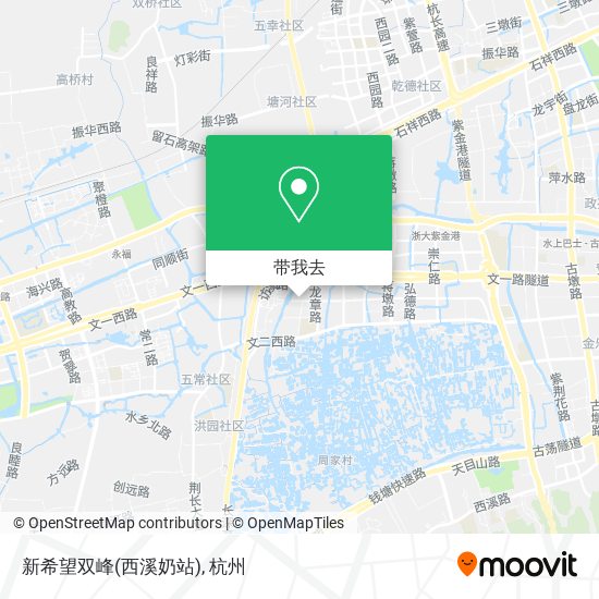 新希望双峰(西溪奶站)地图