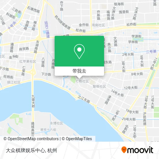 大众棋牌娱乐中心地图