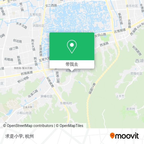 求是小学地图