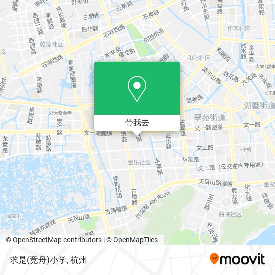 求是(竞舟)小学地图