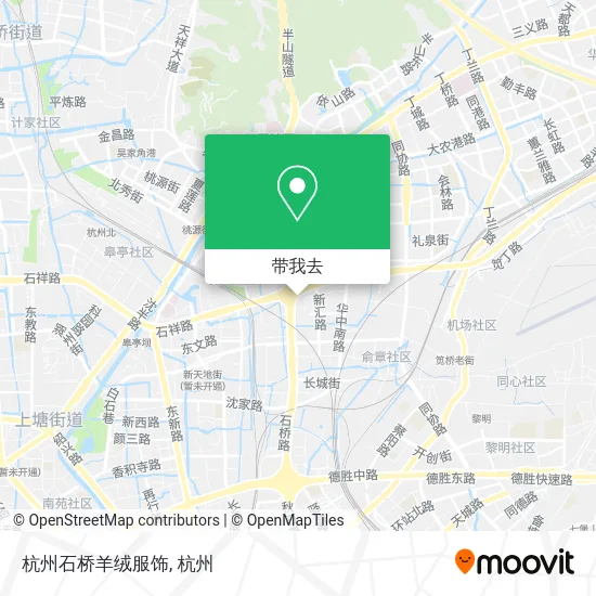 杭州石桥羊绒服饰地图