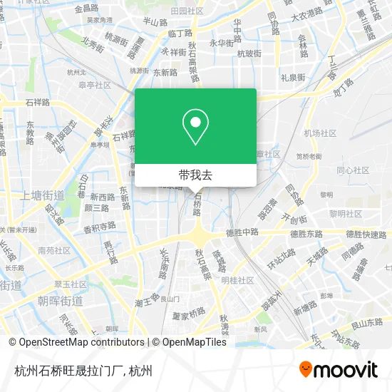 杭州石桥旺晟拉门厂地图
