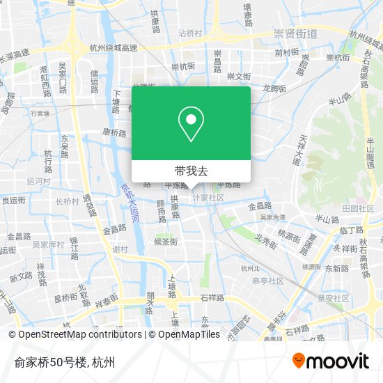 俞家桥50号楼地图