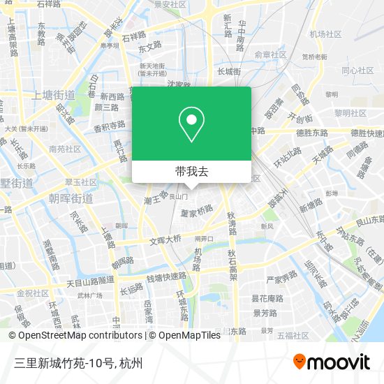 三里新城竹苑-10号地图