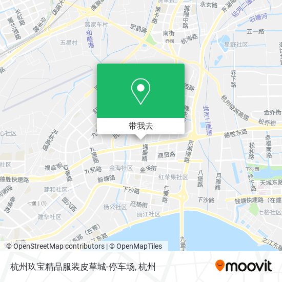 杭州玖宝精品服装皮草城-停车场地图