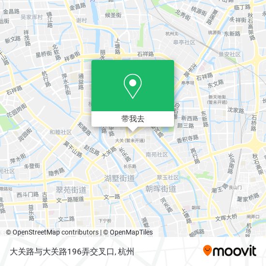 大关路与大关路196弄交叉口地图