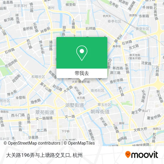 大关路196弄与上塘路交叉口地图