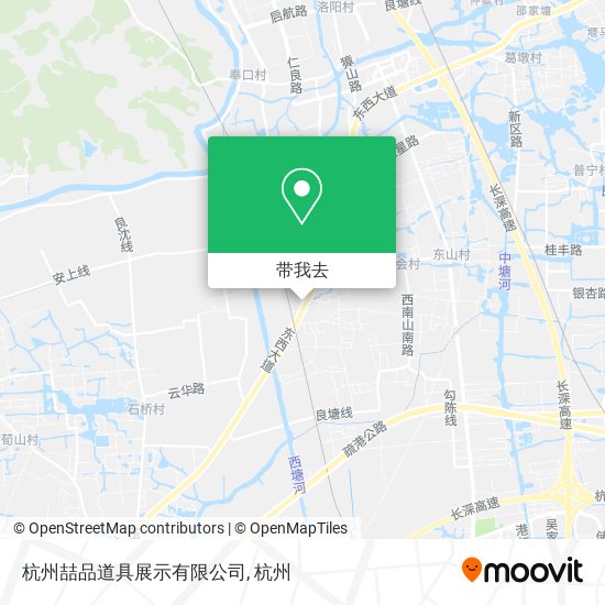 杭州喆品道具展示有限公司地图