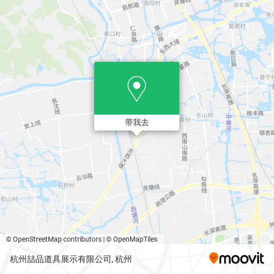 杭州喆品道具展示有限公司地图
