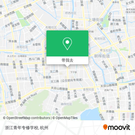 浙江青年专修学校地图