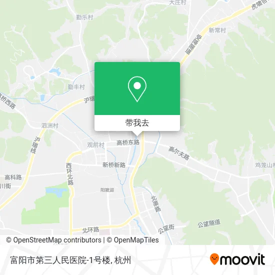 富阳市第三人民医院-1号楼地图