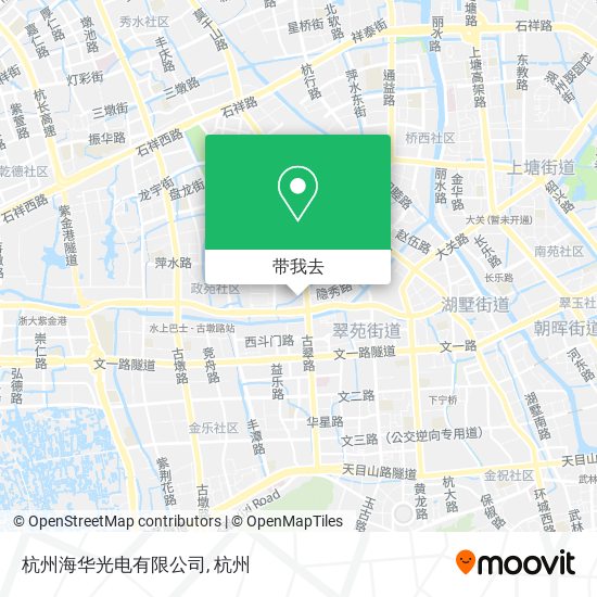 杭州海华光电有限公司地图