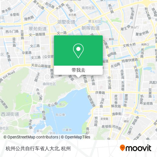 杭州公共自行车省人大北地图