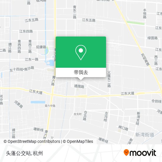 头蓬公交站地图