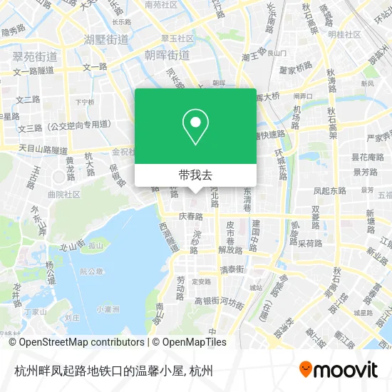 杭州畔凤起路地铁口的温馨小屋地图