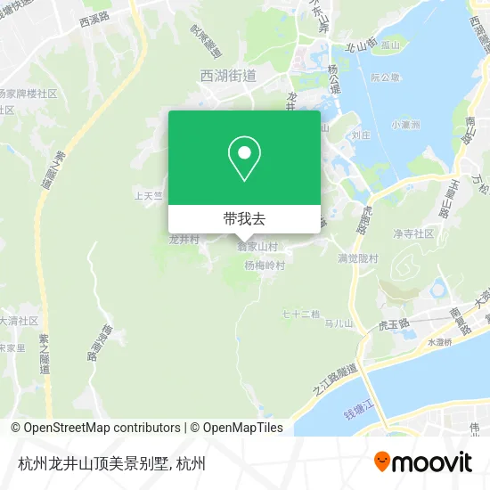 杭州龙井山顶美景别墅地图