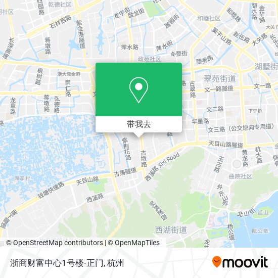 浙商财富中心1号楼-正门地图