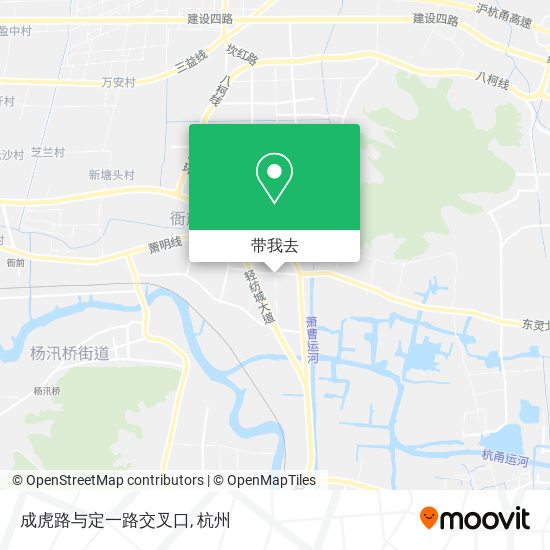 成虎路与定一路交叉口地图