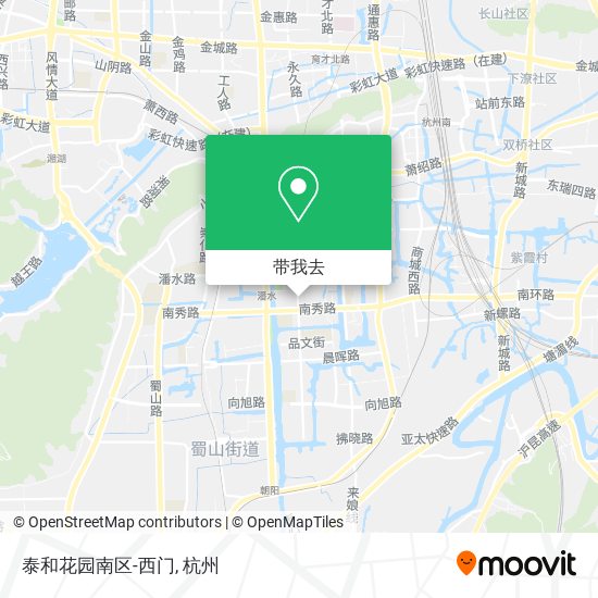泰和花园南区-西门地图