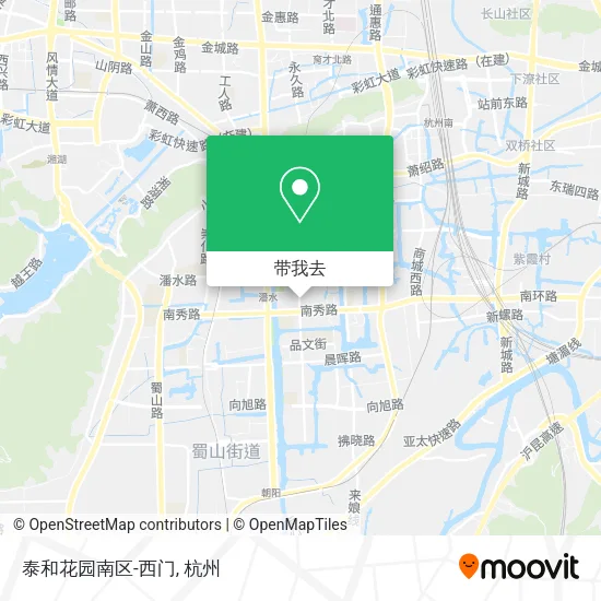 泰和花园南区-西门地图