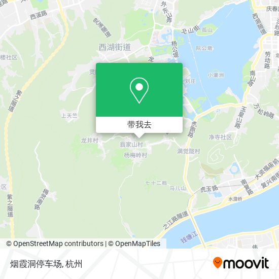 烟霞洞停车场地图