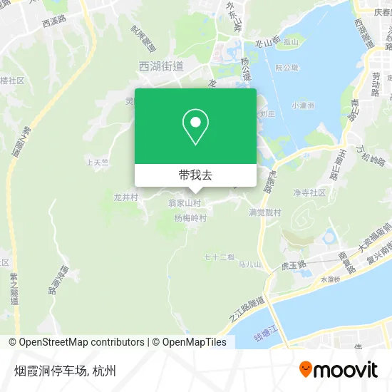 烟霞洞停车场地图