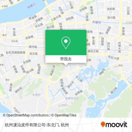 杭州潇汕皮件有限公司-东北门地图
