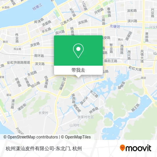 杭州潇汕皮件有限公司-东北门地图