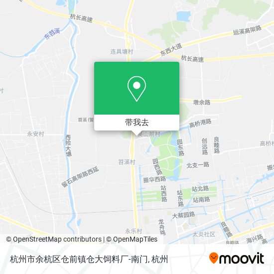 杭州市余杭区仓前镇仓大饲料厂-南门地图