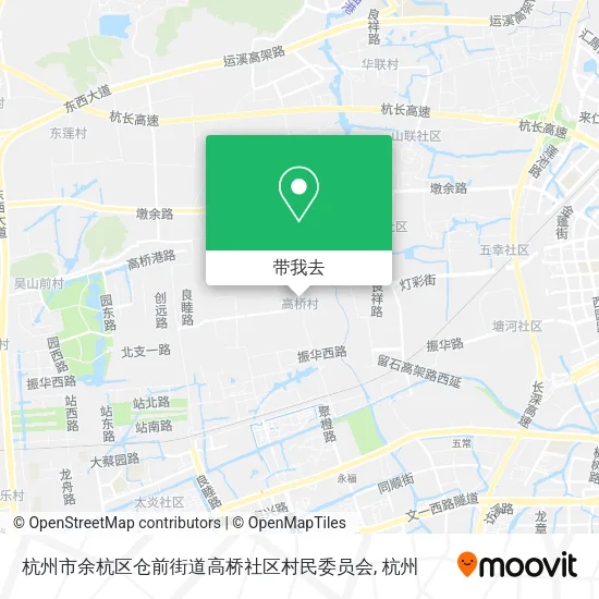 杭州市余杭区仓前街道高桥社区村民委员会地图
