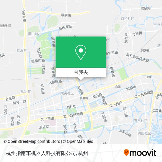 杭州指南车机器人科技有限公司地图