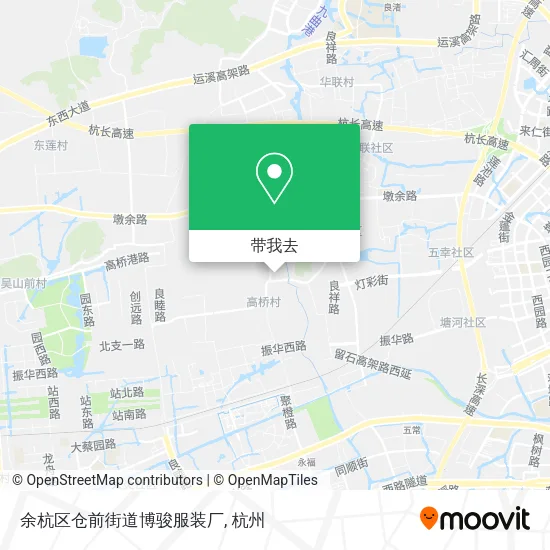 余杭区仓前街道博骏服装厂地图