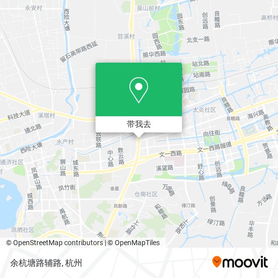 余杭塘路辅路地图