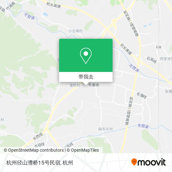杭州径山漕桥15号民宿地图