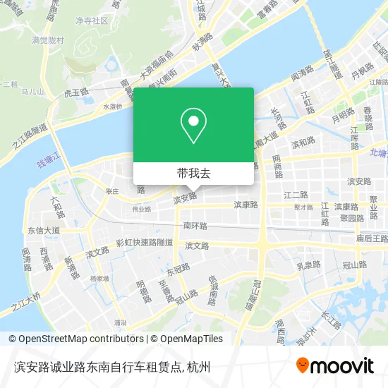 滨安路诚业路东南自行车租赁点地图