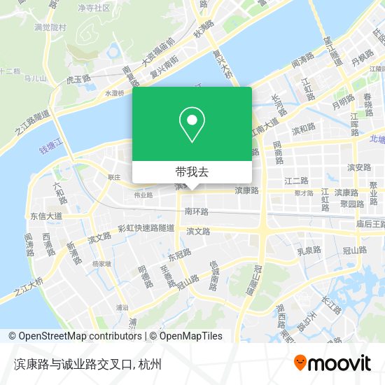 滨康路与诚业路交叉口地图