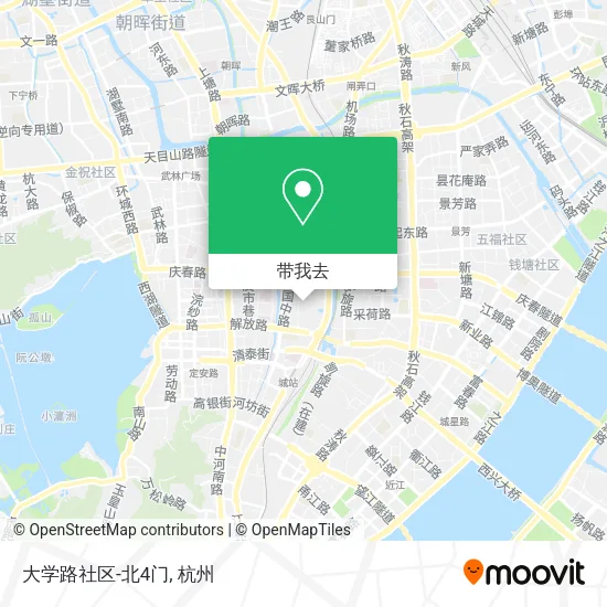 大学路社区-北4门地图