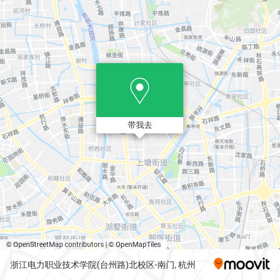 浙江电力职业技术学院(台州路)北校区-南门地图