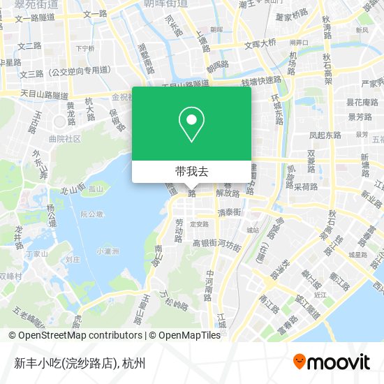 新丰小吃(浣纱路店)地图