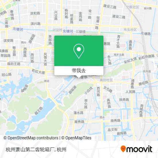 杭州萧山第二齿轮箱厂地图