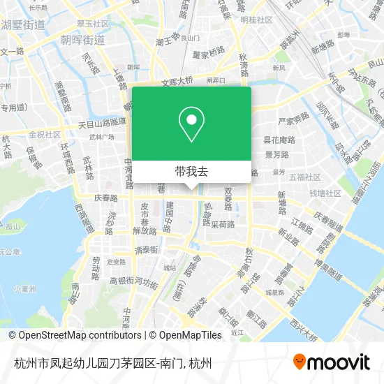 杭州市凤起幼儿园刀茅园区-南门地图