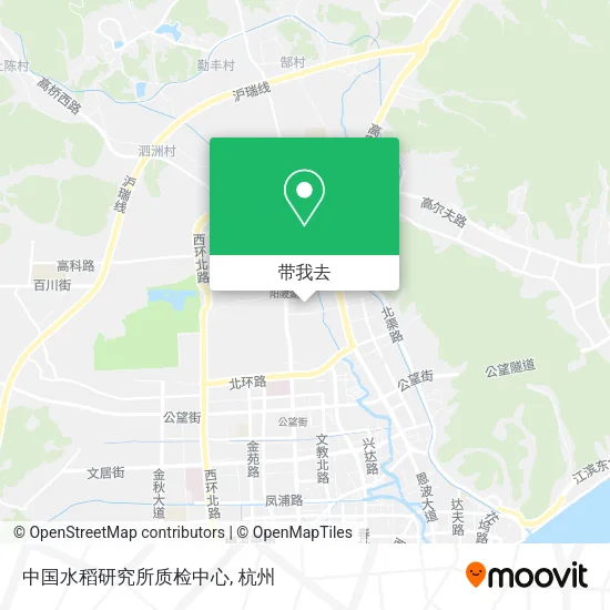 中国水稻研究所质检中心地图